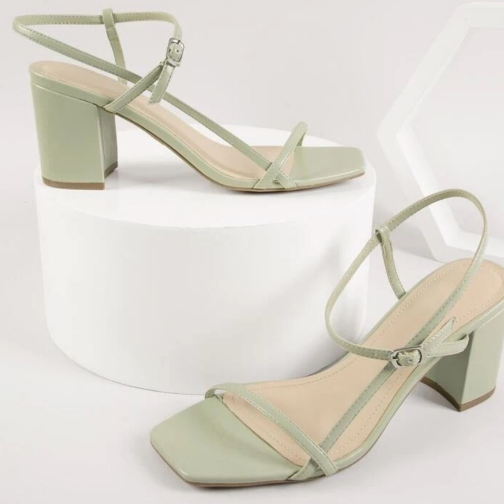 Sage green sandals